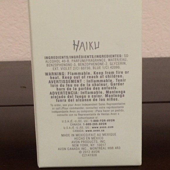 Sold-Haiku by Avon Eau de Parfume - Picture 5 of 5